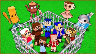 Brai̇nrot Karakterleri̇ Bi̇zi̇ Trolledi̇ - Minecraft