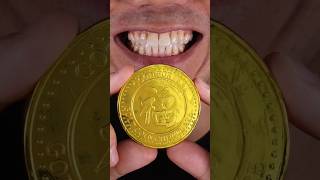 Gold Chocolate Coin vs Gold Chocolate asmr shorts