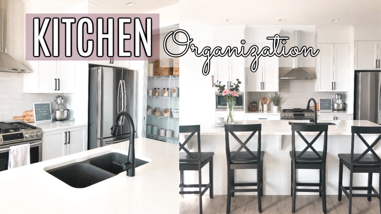 KITCHEN ORGANIZATION IDEAS / DOLLAR STORE + ORGANIZATION HACKS - YouTube