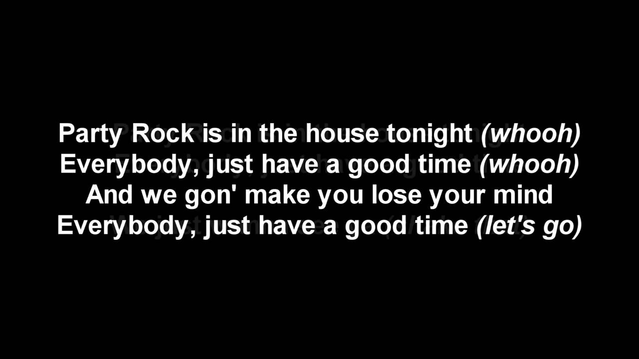 LMFAO - Party Rock Anthem (lyrics) - YouTube