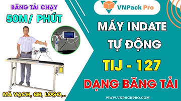 Máy in date tự động dạng băng tải TIJ-127 | Máy in phun date giá rẻ