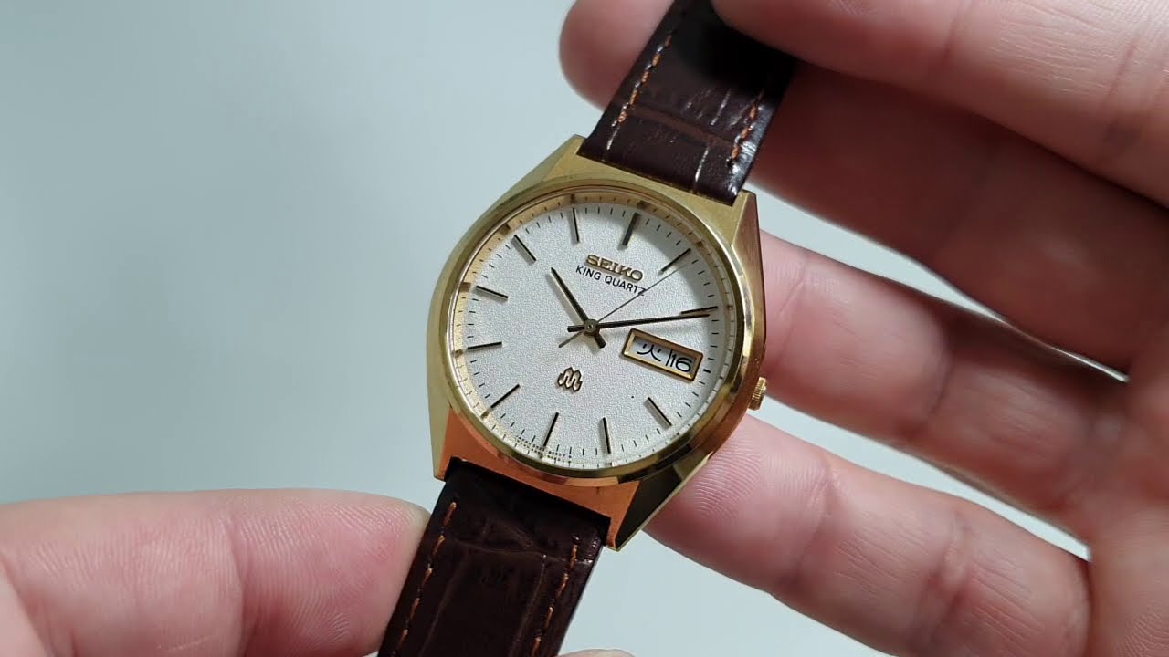 1981 Seiko King Quartz Twin Quartz men's vintage watch. Model reference 9923  - YouTube