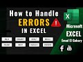 How to Handle Errors in Excel (8 Errors Explained)
