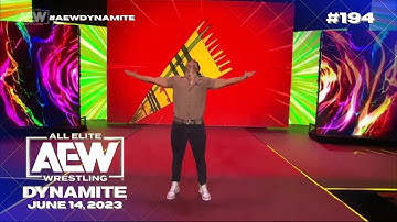 Sammy Guevara entrance for an interview with Renee Paquette: AEW Dynamite, June 14, 2023