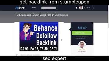 get backlink from stumbleupon