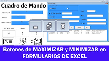 Como hacer un USERFORM o FORMULARIO y BOTONES de MINIMIZAR  en excel Visual Basic 13