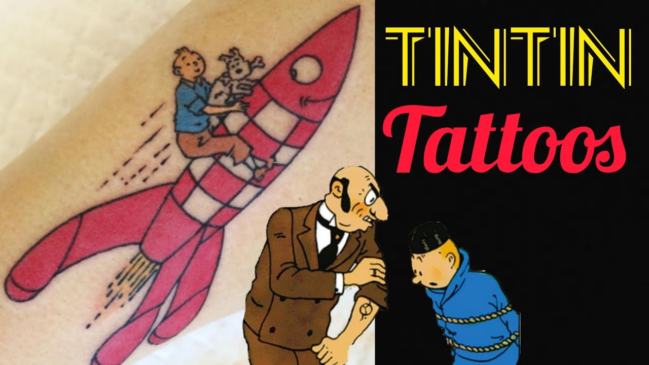 Tintin Tattoos Tintin Space Rocket By Rat T. Scarer