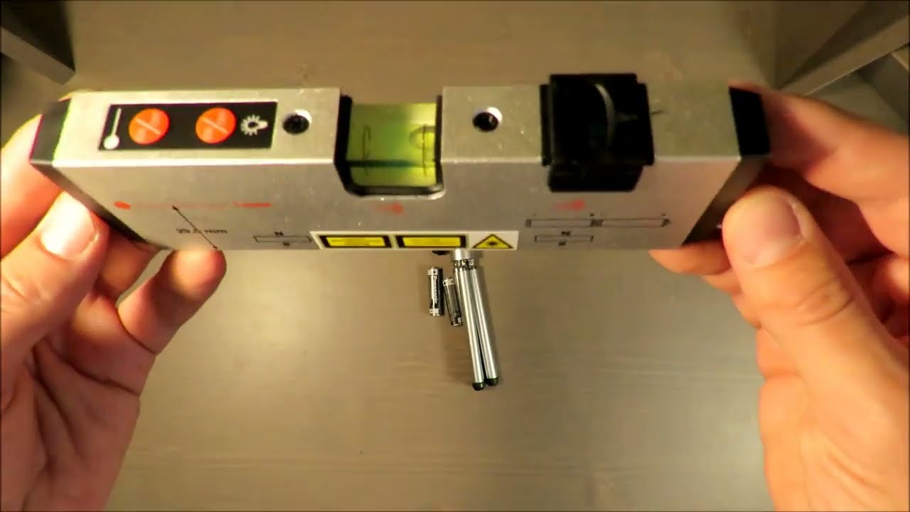 Powerfix Profi Laser Spirit Level Unboxing Lidl Laser Class 2