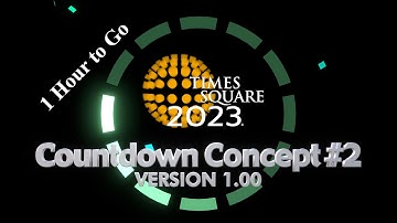 Times Square 2022-23 Hourly Countdown 2nd Concept (1 Hour, No Audio) - Countdowns 