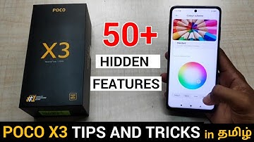 Poco X3 Tips and Tricks in Tamil || Top 50+ Hidden Features in Poco X3⚡⚡⚡