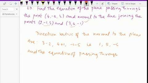 Analytical solid geometry : - ( Equation of plane ; Solving problems ) - 27.