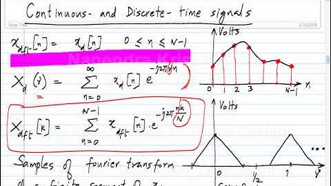 Signals in time and frequency domains; taking DFTs correctly