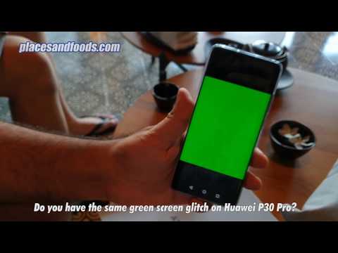 Huawei P30 Pro Green Screen Night Mode Glitch