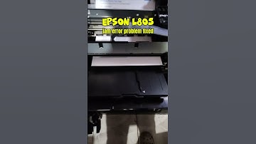 epson L805 jam error fix