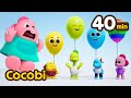 Rainbow Balloon Pop🎈🌈and More! | Color Videos Compilation for Kids | Cocobi