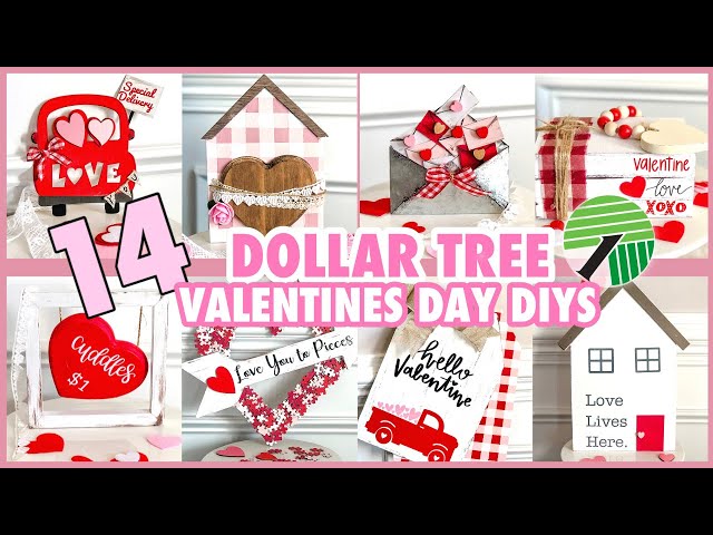 Easy Dollar Store Valentine's Day Crafts - FeltMagnet