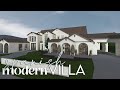 Bloxburg  mediterranean modern villa  330k no large plot  architecture series house build