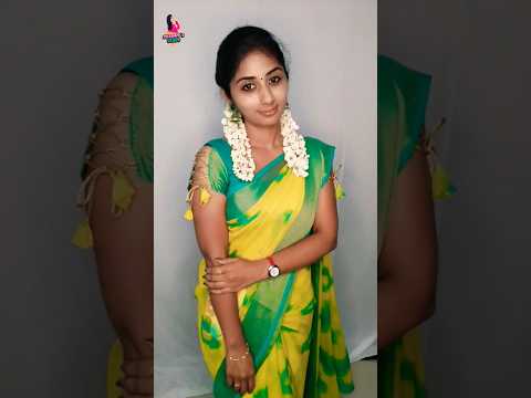 Oiled hairstyle with Jasmine #hankytuckinsaree @SharmysVlogs Enquiry for saree : 8438329424