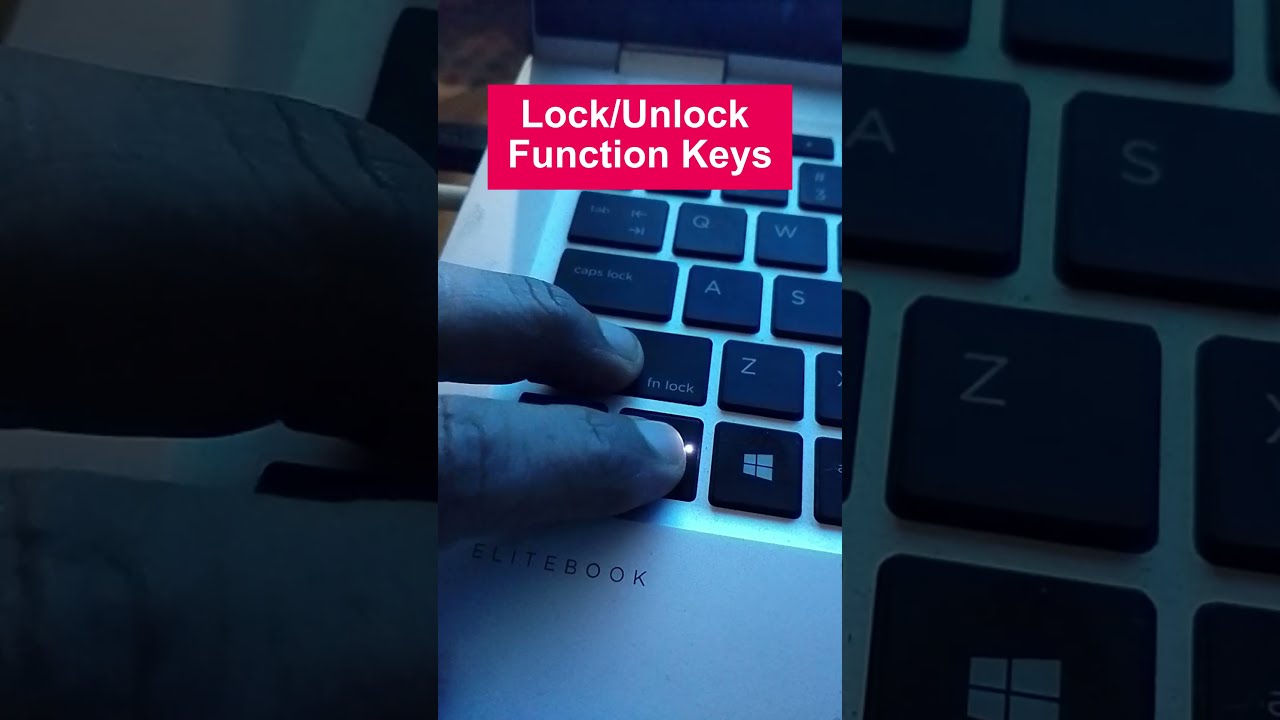 HP EliteBook Keyboard Lock Unlock Function Keys Shorts Hp Laptop