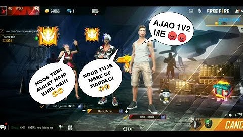 Random Grandmaster Couple call me noob I challenge 🤬 1 vs 2 Custom room | noob prenk