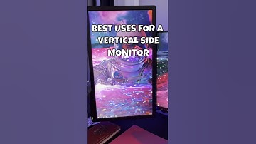 BEST USE FOR VERTICAL SIDE MONITOR! #tech #techshorts #pctips #shorts