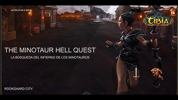 Tibia EN ESPAÑOL - Minotaur Hell Quest (Carlin Sword) - Rookgaard. HD