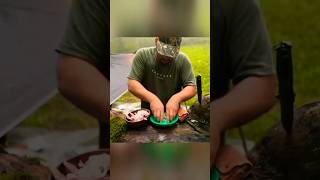 Bushcraft cooking #camping #bushcraft #campinglife #mukbang #asmr #survival #building