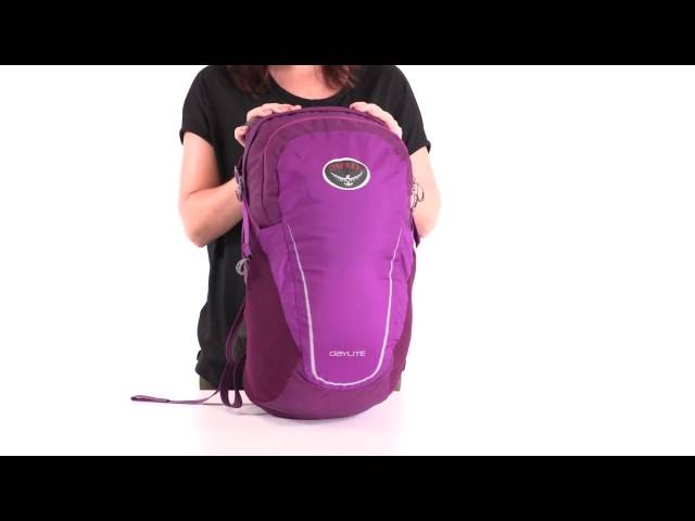 eggplant purple osprey daylite daypack Osprey Europe - Daylite - side compression straps