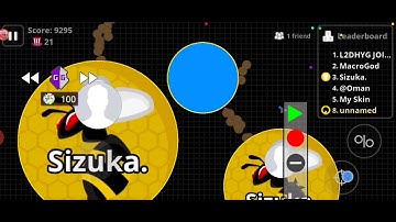 DUO TAKEOVER SERVER USE MACRO 9999 SPEED WITHOUT ZOOM |AGAR.IO MOBILE