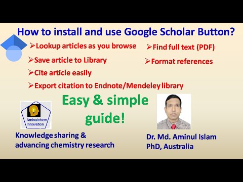 How to use Google Scholar Button