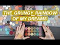 BUILDING A GRUNGY RAINBOW PALETTE | IN CAHOOTS WITH Makeup.Just.For.Fun! | Hannah Louise Poston