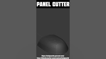 Panel Cutter - Non-Destructive Panel Cuts in Blender  #b3d #blender #3dmodeling