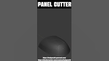 Panel Cutter - Non-Destructive Panel Cuts in Blender  #b3d #blender #3dmodeling