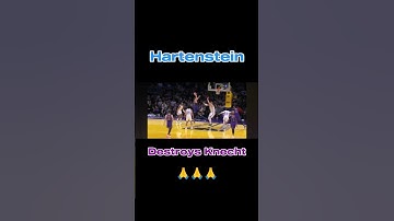 Knecht gets destroyed by Hartenstein epic block #nba #basketball #highlights #sports