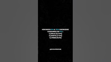 How much DSA is required for TCS ? #coding #programming #tcs