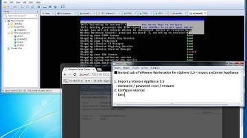 Nested Lab of VMware Workstation for vSphere 5.5 - Import a vCenter Appliance