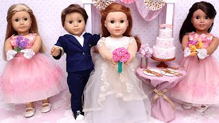 Bridesmaids & wedding! Play Dolls story about friendship