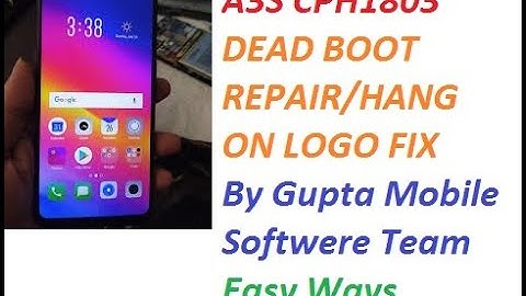 OPPO A3S Cph1803  DEAD Boot Repair/Hang On Logo  Recovered Success Fully Fix By Ufi Box