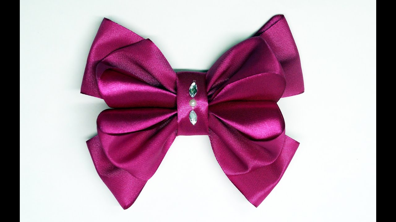 DIY Crafts How To Make Simple Easy Bow Ribbon Hair Bow Tutorial