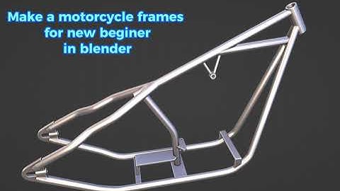 Motorcycle frame /chassic (Part 1) - Blender tutorial for new beginners
