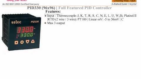 SELEC PID 330 PID TEMPERATURE CONTROLLER