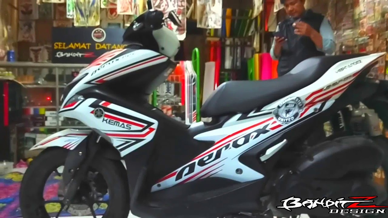  Cutting Sticker Yamaha Aerox Manchester United YouTube