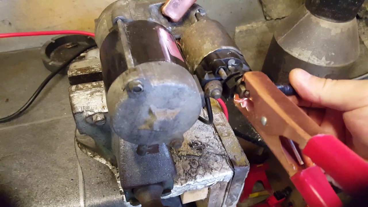 Bench Testing A Starter Motor Youtube