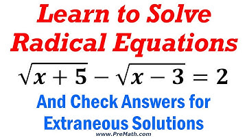 How to Solve Radical Equations - When we have more than One Radical involved