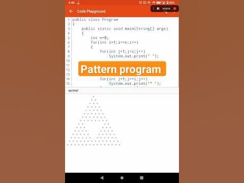 Pattern program | Java Program #Java #Programming - YouTube