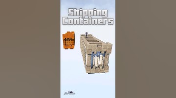 Shipping Containers Minecraft Timelapse #space #shorts
