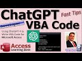 Enhance your microsoft access database with chatgptgenerated vba code