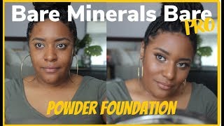 EASY powder foundation | bare minerals bare pro powder foundation