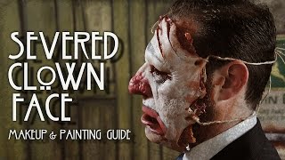 Severed Clown Face Prosthetic Tutorial - Makeup Artist Point-of-View Camera