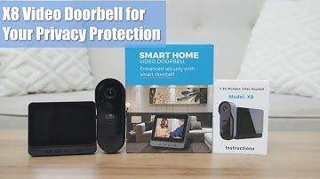 X8 Waterproof Video Doorbell Two-Way Audio Wireless Home Security Intercom HD Camera